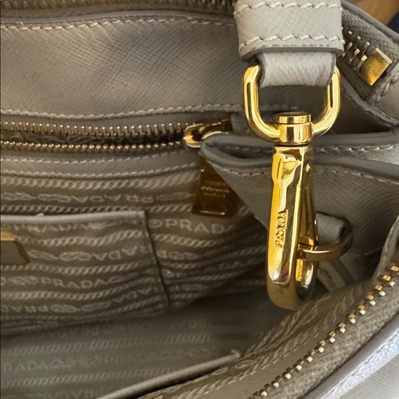 Prada Gray Galleria Saffiano Leather Tote Bag - Picture 11 of 16